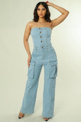 Jae Jumpsuit (LIGHT DENIM)