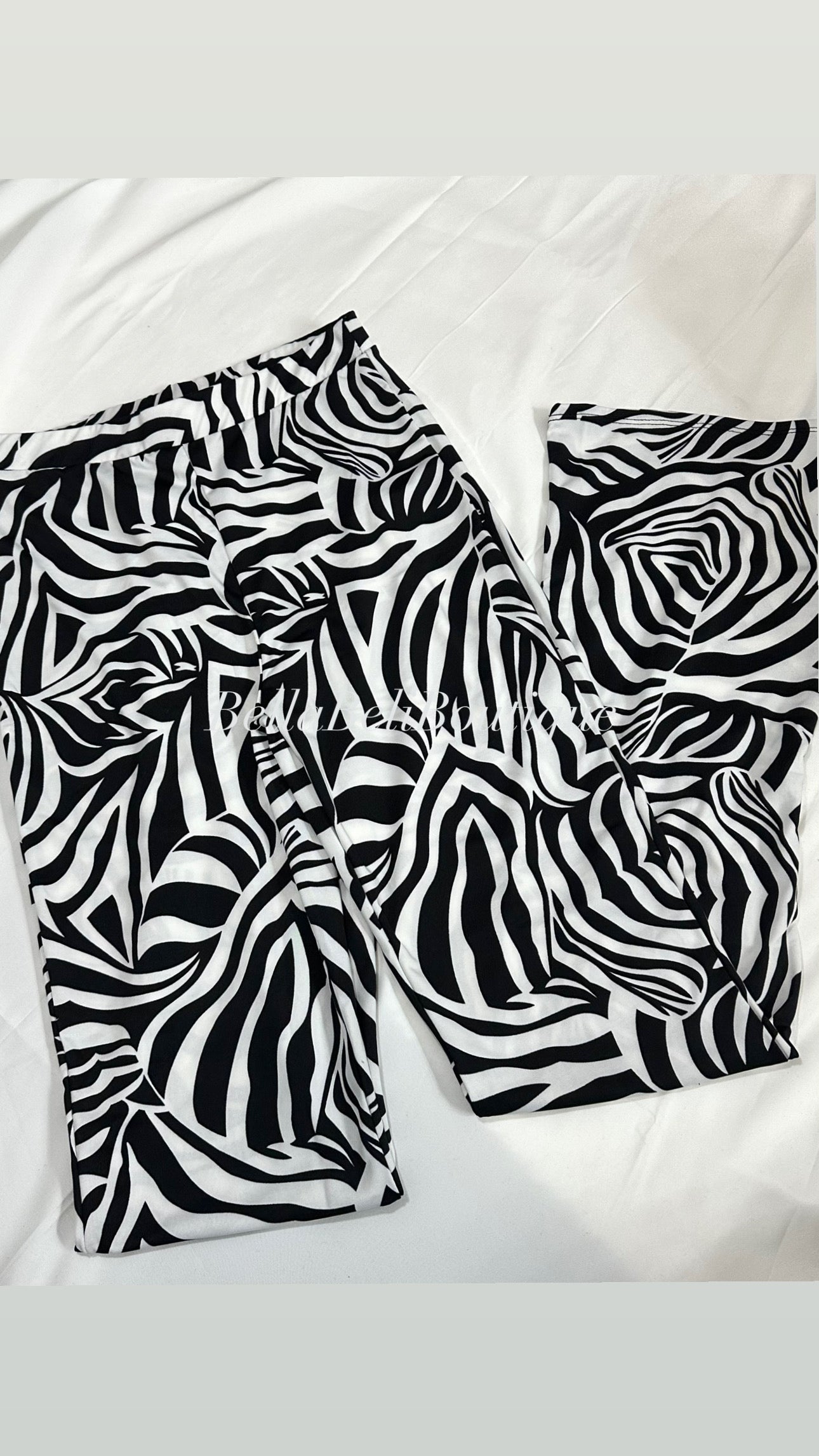 Zebra Flare Pants